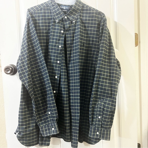 Ralph Lauren Other - Mens 2XL XXL Ralph Lauren Plaid‎ Long Sleeve Custom Fit